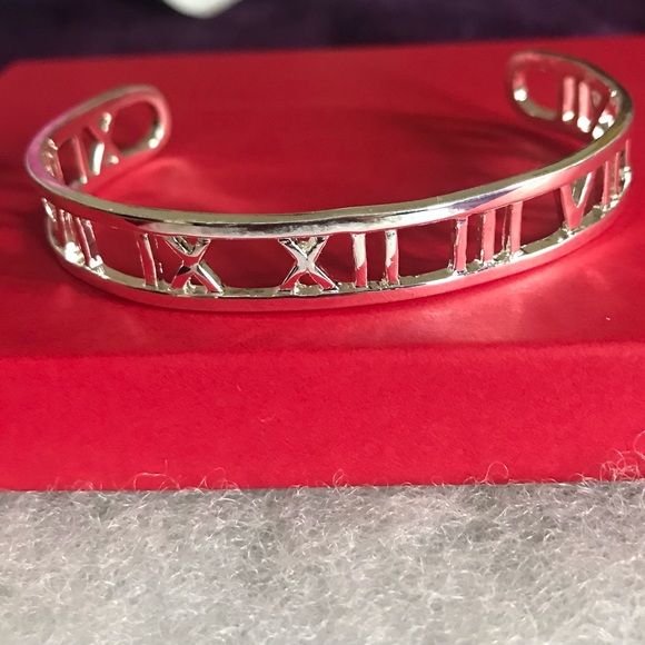 Jewelry - Sterling Silver Roman Numeral Cuff Bracelet